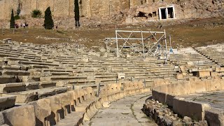 Theatre of Dionysus Acropolis of Athens Athens Attica Central Greece Greece Europe [upl. by Enenstein]