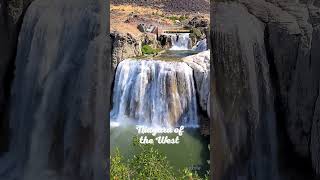 Shoshone falls in Twin falls Idaho waterfalls shoshonefalls shorts [upl. by Nelleus]