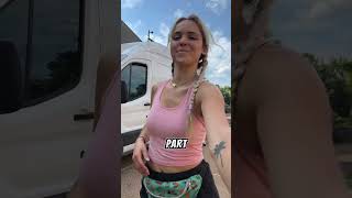 Easy DIY Roof Rack Install  Part 1 solofemalevanlife vanbuild shorts [upl. by Heck399]