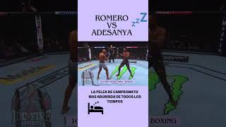 Adesanya vs Romero la pelea mas aburrida de todos los tiempos 😴mma ufc israeladesanya [upl. by Zakaria]