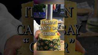 New York English is different funnycooking newyorkitalian grilledpineapple [upl. by Annawik915]