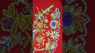 Front neck embroidery design work [upl. by Lasonde]