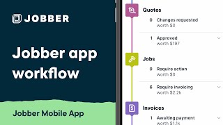 Learn the Jobber App Workflow  Mobile App [upl. by Arihday]