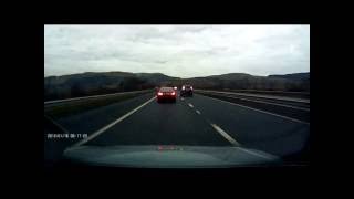 Mercedes Drives Wrong way on M90 Motorway [upl. by Berger]