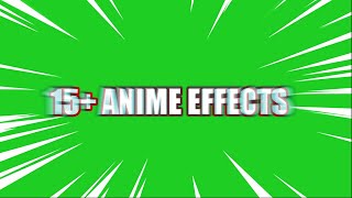 Green Screen Anime 15  Effects 4K  Free Download Link [upl. by Roswald968]