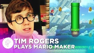 Mario Expert Tim Rogers Creates a Super Mario Maker Level  Devs Make Mario [upl. by Digdirb]