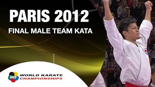 22 Karate Japan vs Italy Final Male Team Kata WKF World Karate Championships 2012 [upl. by Brunella]