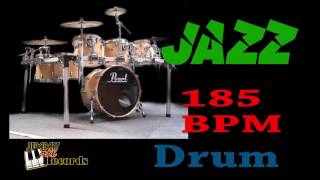 Jazz 185 bpm Jazz Rhythm on Drums [upl. by Brey196]