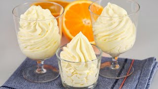 Cremiges Orangendessert in 5 Minute Alle suchen dieses Rezept Kein Backen kein Mehl kein Gelatin [upl. by Nahta169]