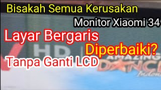 Cara Perbaiki Monitor Layar Bergarisgaris tanpa Ganti LCD Yakin [upl. by Aihtak]