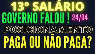 13° SALÁRIO Pode Ser Anunciado a Qualquer Momento Sancionado Pelo Presidente [upl. by Hawkie]