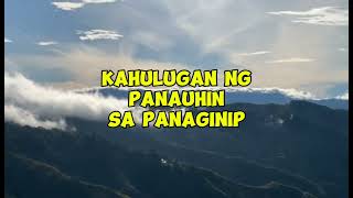 KAHULUGAN NG PANAUHIN SA PANAGINIP [upl. by Maddie387]