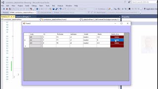 C tutorial How to add button delete to remove row in dataGridView without database in C [upl. by Iahc933]