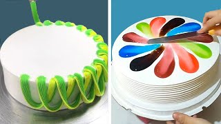 Best Buttercream Cake Decorating Ideas for Birthday  Most Satisfying Buttercream Cake Recipes [upl. by Ihcelek]