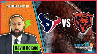 Houston Texans vs Chicago Bears 2024 NFL Hall of Fame Game Preview and Free Betting Pick 812024 [upl. by Adnorahs728]