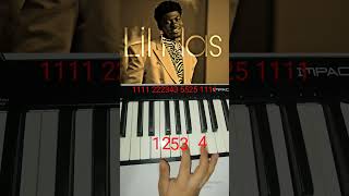 Lil Nas X Ft Nas  Rodeo Piano Tutorialpianotutorial lilnasx shorts [upl. by Barbra]