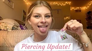 Tongue Piercing Update [upl. by Bartholomew]