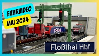 Mai 2024 H0 Fahrvideo auf 12qm Märklin Anlage im Bau  jetzt neu in 4K [upl. by Nnyled]