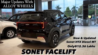 New Kia Sonet Facelift 2024 HTX Diesel MT  MAJOR UPDATES WITH ALLOYS  Full review 😍🔥 [upl. by Shandie]