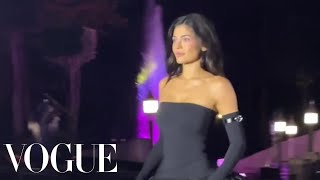 Kylie Jenner Walks the Disneyland Runway at Coperni [upl. by Marlea]