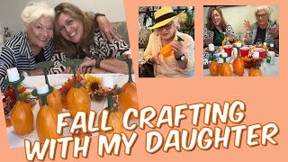 Easy Fall Craft Project  and a Fun Day with My Daughter  Over 60 [upl. by Hpesoy173]