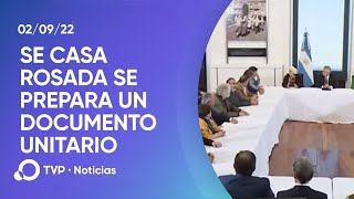 Referentes sindicales y de organizaciones de DD HH consensúan un documento junto al Gobierno [upl. by Isbel]