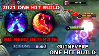 GUINEVERE NEW ONE HIT BUILD quot NO NEED ULTIMATE quot  MOBILE LEGENDS [upl. by Nitsruk465]