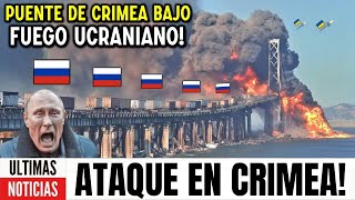 Putin tambalea Ucrania usa misiles de EEUU para destruir el Puente de Crimea con 25 tanques rusos [upl. by Llenwad]