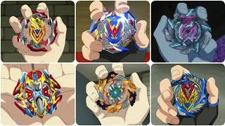 Beyblade Burst Turbo  All Creations and Upgrades of Beyblades [upl. by Letnahs931]