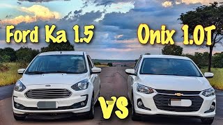 FORD KA 15 vs ONIX 10 TURBO Quem será o mais veloz [upl. by Bail]