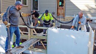 Pouring and Waterproofing the ICF Basement Walls  Home Renovation amp Addition Part 6 [upl. by Poucher]