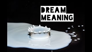 MEANING OF SEEING MILK IN DREAM  YouTube [upl. by Concha]