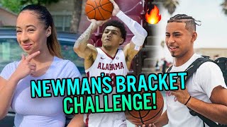 Jaden amp Julian Newman March Madness Bracket Challenge She Has Jellyfam JQ Going All The Way [upl. by Maurie]