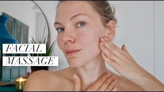 Lymphatic Drainage Face Lifting Massage [upl. by Hunsinger]