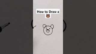 How to Draw a Bear Easy 🐻 drawing dibujo shorts [upl. by Iroj74]