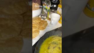 Sunday Brunch🍽️sunday minivlog trendingshorts pooribhaji dailyvlog sundayspecialdayinmylife [upl. by Pish]