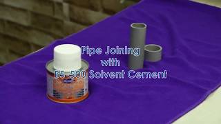 Pipe joining with solvent cement BS500 [upl. by Glennie787]