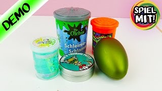 5 coole SCHLEIM amp GLIBBER Sorten  Kathis Lieblinge aus der Intelligente Knete Schleim amp Putty Welt [upl. by Anaidirib]