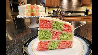 Easy Checkerboard Cake with Chef Gail Sokol [upl. by Annirak575]