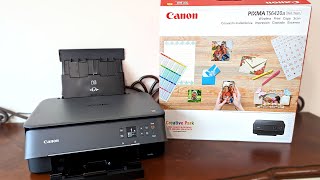 How to setup Canon Pixma TS6420a Printer with Wifi and Wireless Printing [upl. by Luigino480]