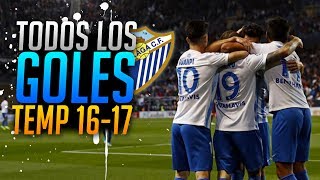 Goles del Málaga CF  Temporada 20162017 [upl. by Okimik]