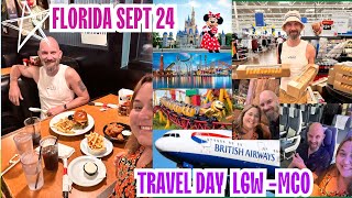 Orlando Vlog  Travel Day  British Airways  Rosen Inn International  TGI  Sept 2024 [upl. by Tatum]