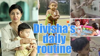 Day routine of 1year baby food  nap time  bedtime everything  HINDI  WITH ENGLISH SUBTITLES [upl. by Akfir]