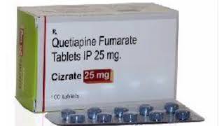 Cizrate 25 mg Tablets Quetiapine Fumarate Tablets IP 25 mg [upl. by Einotna]