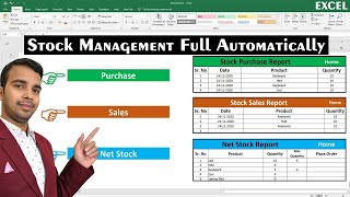 Stock Management Fully Automatically in Excel me stock menten kyse karen [upl. by Teryn]