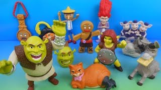 2010 SHREK FOREVER AFTER BOXED SET OF 12 McDONALDS HAPPY MEAL MOVIE TOYS VIDEO REVIEW [upl. by Analiese505]