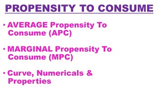 🛑AVERAGE PROPENSITY TO CONSUME APC  MARGINAL PROPENSITY TO CONSUME MPC  Class12 PART4 [upl. by Brinson898]