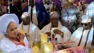 QUEEN DR TEMITOPE’S FATHER EBUMAWE OF AGO IWOYE AND OBA SAHEED ELEGUSHI HONORS ALARA OF ILARA MOKIN [upl. by Adnaval20]