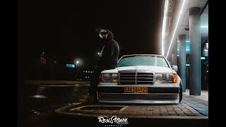 Mercedes W124 230E Bagged  Stance Nightshoot  4K [upl. by Gniw]