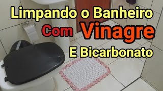 COMO LIMPAR BANHEIRO USANDO VINAGRE E BICARBONATO [upl. by Barboza]